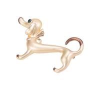 COSSIKA Broche Pin Dachshund Insignia Pin de solapa de metal Pasador de pecho personalizado Adorno versátil Accesorio de moda para ropa y bolsos