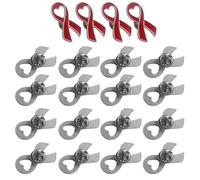 COSSIKA Broches Pin 20 piezas broches de cinta oficiales Pin concientización sobre el cáncer de mama solapa cuidado de la salud insignias de bienestar público regalo de joyería para mujeres