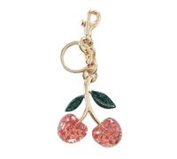 COSSIKA Colgante de Cereza Elegante Colgante de Cereza Llavero Bolso Encanto Llamativo Llavero de Cereza Accesorio Colgantes de Moda Decoración