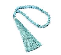 COSSIKA Cuentas de oración 33 Cuentas 99 Cuerda para Cuentas Cadena Encanto religioso Tasbih oración Cuentas de Turquesa Pulsera Mujeres Hombres joyería