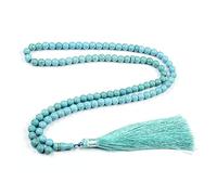 COSSIKA Cuentas de oración 33 Cuentas 99 Cuerda para Cuentas Cadena Encanto religioso Tasbih oración Cuentas de Turquesa Pulsera Mujeres Hombres joyería