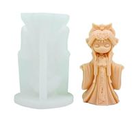 COSSIKA Moldes para Velas Muñecas Antiguas Vela Molde de Silicona 3D Chica Aromaterapia Yeso Jabón Resina Molde DIY Pastel de Chocolate Herramienta para Hornear Home Deco