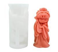 COSSIKA Moldes para Velas Muñecas Antiguas Vela Molde de Silicona 3D Chica Aromaterapia Yeso Jabón Resina Molde DIY Pastel de Chocolate Herramienta para Hornear Home Deco