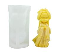 COSSIKA Moldes para Velas Muñecas Antiguas Vela Molde de Silicona 3D Chica Aromaterapia Yeso Jabón Resina Molde DIY Pastel de Chocolate Herramienta para Hornear Home Deco