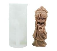COSSIKA Moldes para Velas Muñecas Antiguas Vela Molde de Silicona 3D Chica Aromaterapia Yeso Jabón Resina Molde DIY Pastel de Chocolate Herramienta para Hornear Home Deco