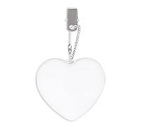 COSSIKA Monedero Colgante Monedero Corazón Luz LED Bolso Lámpara Automático Movimiento Activado Monedero Luz en Forma de corazón para Mujer Bah Monedero Charm