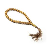 COSSIKA Rosario de Moda, Cuentas de Madera para oración, Cuentas de Madera Naturales islámicas de 8mm, Cuentas auténticas indonesias, Rosario para Contador Tasby Mibaha