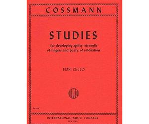 Cossmann-Studies For Development of Agility of Fingers For Cello. Published by International Music