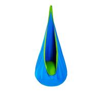 cossy Columpio Jardin Exterior, Hamacas Colgantes portátil con cojín Hinchable, Silla Colgante Exterior de Algodón para Uso en Interiores & Exteriores, Azul