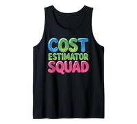 Cost Estimator Squad Trabajo del Equipo de presupuesto Camiseta sin Mangas