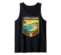 Costa Azul Francia Vacaciones Riviera Francesa Saint Tropez Camiseta sin Mangas