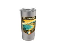 Costa Azul Francia vacaciones Riviera Francesa Saint Tropez Vaso térmico de acero inoxidable de doble pared