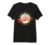 Costa Blanca Vintage Alicante España Recuerdo Vacaciones Camiseta Premium