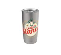 Costa Blanca Vintage Alicante España Recuerdo Vacaciones Vaso térmico de acero inoxidable de doble pared