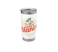 Costa Blanca Vintage Alicante España Recuerdo Vacaciones Vaso térmico de acero inoxidable de doble pared