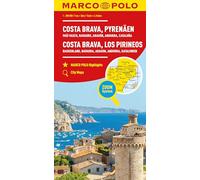 Costa Brava Marco Polo Map: Includes Pyrenees, Basque Country, Navarre, Aragon, Andorra and Catalonia