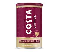 Costa Coffee Café instantáneo suave de tostado medio premium con granos finamente molidos, café micromolido, 6 x 100 g (paquete de 6), indicador de fuerza- 3, Rainforest Alliance