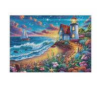 Costa con Rocas y Arrecifes Rompecabezas 300 Piezas Cartón para Adultos Estimulación Cognitiva Juego Familiar Decoración Mural Regalo De San Valentín 300 PCS