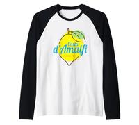 Costa d'Amalfi limón Italia Vintage Amalfi Coast Souvenir Camiseta Manga Raglan