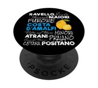 Costa d'Amalfi limón Italia Vintage Amalfi Coast Souvenir PopSockets PopGrip Adhesivo