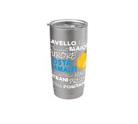 Costa d'Amalfi limón Italia Vintage Amalfi Coast Souvenir Vaso térmico de acero inoxidable de doble pared