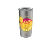 Costa d'Amalfi limón Italia Vintage Amalfi Coast Souvenir Vaso térmico de acero inoxidable de doble pared