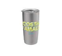 Costa d'Amalfi limón Italia Vintage Amalfi Coast Souvenir Vaso térmico de acero inoxidable de doble pared