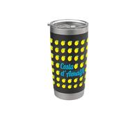 Costa d'Amalfi limón Italia Vintage Amalfi Coast Souvenir Vaso térmico de acero inoxidable de doble pared