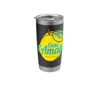 Costa d'Amalfi limón Italia Vintage Amalfi Coast Souvenir Vaso térmico de acero inoxidable de doble pared