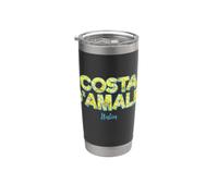 Costa d'Amalfi limón Italia Vintage Amalfi Coast Souvenir Vaso térmico de acero inoxidable de doble pared