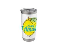 Costa d'Amalfi limón Italia Vintage Amalfi Coast Souvenir Vaso térmico de acero inoxidable de doble pared