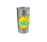 Costa d'Amalfi limón Italia Vintage Amalfi Coast Souvenir Vaso térmico de acero inoxidable de doble pared