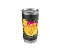 Costa d'Amalfi limón Italia Vintage Amalfi Coast Souvenir Vaso térmico de acero inoxidable de doble pared