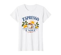 Costa de Amalfi Italia Espresso E Sole Italiano Verano Camiseta