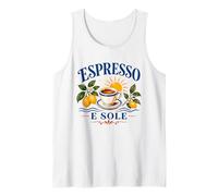Costa de Amalfi Italia Espresso E Sole Italiano Verano Camiseta sin Mangas