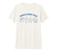 Costa de Amalfi, Italia, Vacaciones de Verano, Playa, Recuerdo Camiseta Premium