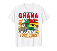 Costa de Marfil Ghana Roots Idea Para Mujeres Bandera de Ghana de Costa de Marfil Camiseta