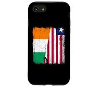 Costa de Marfil Liberia Media Bandera Costa de Marfil Liberiana Jersey Carcasa para iPhone SE (2020) / 7 / 8
