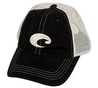 Costa Del Mar Mesh Trucker Hat Gorro/Sombrero, Negro + Piedra, Taille Unique para Hombre