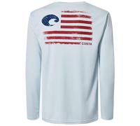 Costa del Mar Tech Pride Long Sleeve Shirt LS, Azul ártico, M Unisex Adulto