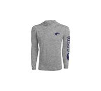 Costa Del Mar Technical Hood tee Camiseta, Heather Grey, L para Hombre