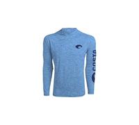 Costa Del Mar Technical Hood tee Camiseta, Royal Blue Heather, XL para Hombre