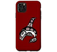 Costa del Pacífico Noroeste Haida Art Orca Ballena Carcasa para iPhone 11 Pro MAX