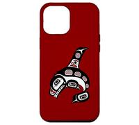 Costa del Pacífico Noroeste Haida Art Orca Ballena Carcasa para iPhone 12 Pro MAX