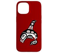 Costa del Pacífico Noroeste Haida Art Orca Ballena Carcasa para iPhone 15