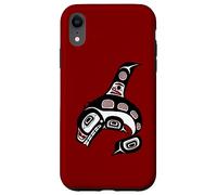 Costa del Pacífico Noroeste Haida Art Orca Ballena Carcasa para iPhone XR