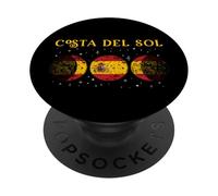 Costa del Sol Bandera Española Vacaciones España Souvenir PopSockets PopGrip Adhesivo
