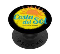 Costa del Sol España Andalucía Vintage Málaga Souvenir PopSockets PopGrip Adhesivo