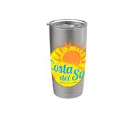 Costa del Sol España Andalucía Vintage Málaga Souvenir Vaso térmico de acero inoxidable de doble pared