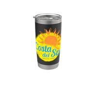 Costa del Sol España Andalucía Vintage Málaga Souvenir Vaso térmico de acero inoxidable de doble pared